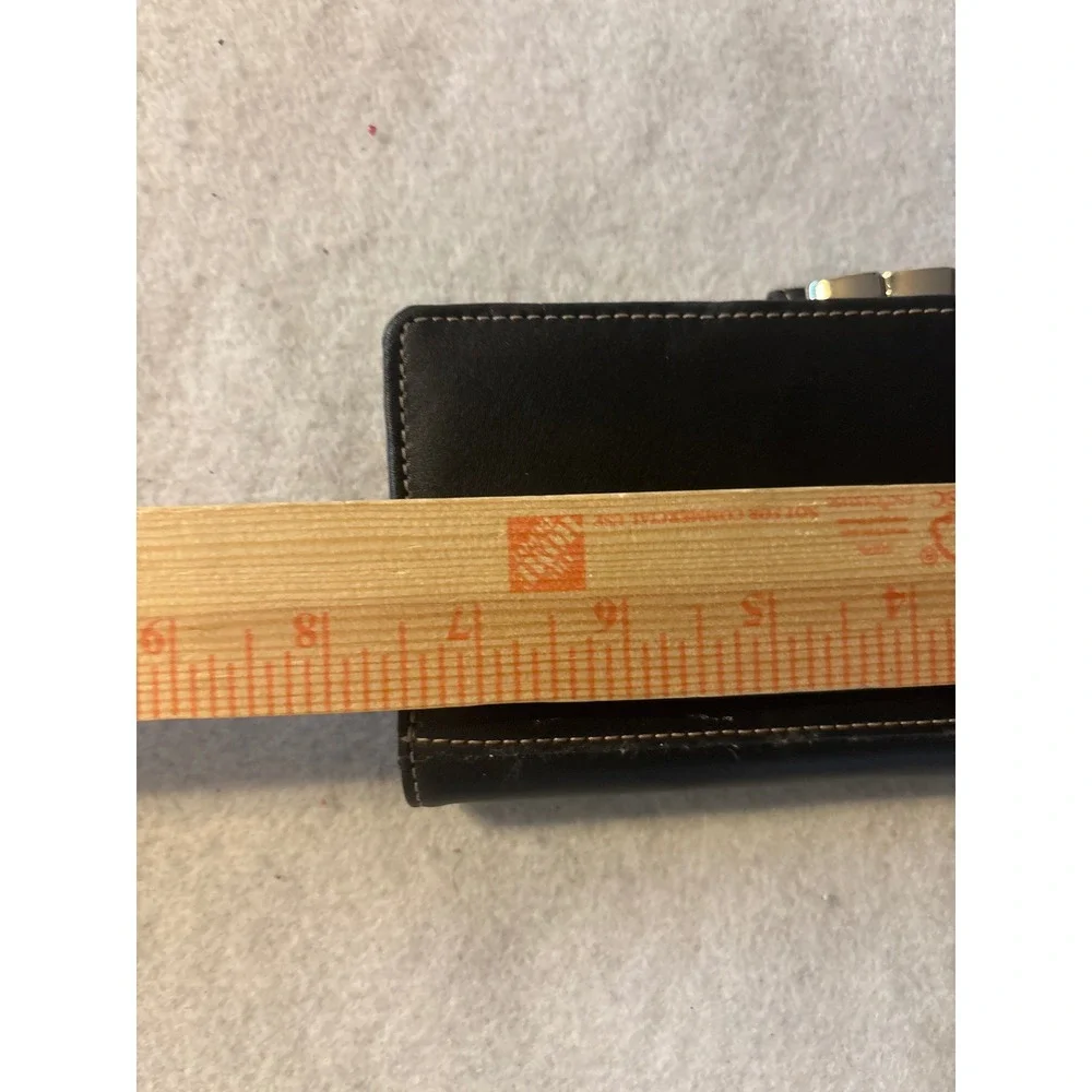 Unbranded Genuine‎ Leather  Wallet Women OS Black Good Kiss Lock Organizer